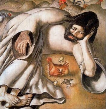 Christ in the Wilderness – The Hen – Stanley Spencer